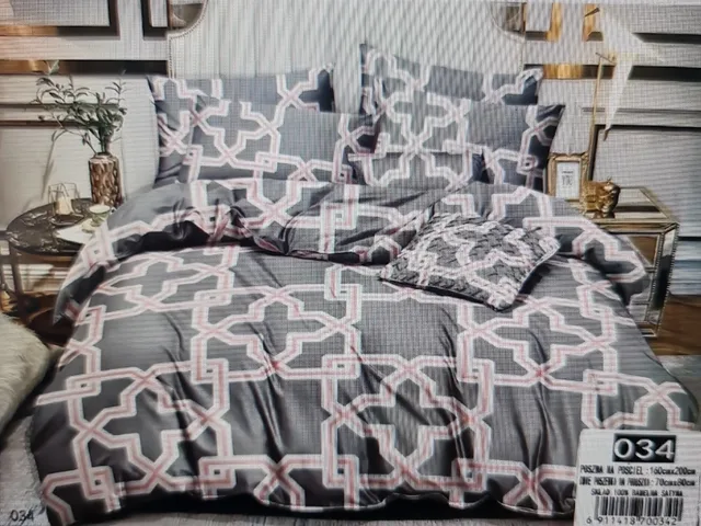 Komplet pościeli 3D FASHION HOME  160x200cm 3 częściowy 034